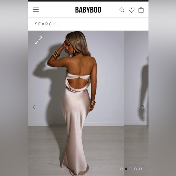 RHEANNA MAXI DRESS - CHAMPAGNE - Picture 3 of 3